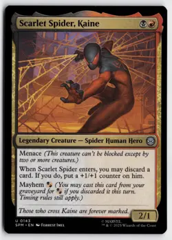 MTG Scarlet Spider, Kaine 143 regular C Marvel's Spider-Man Near Mint - Image 1