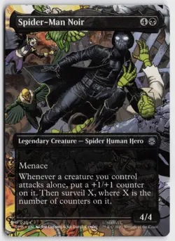 MTG Spider-Man Noir (Borderless) 204 regular U Marvel's Spider-Man Near Mint - Image 1