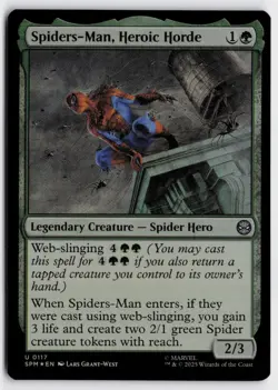 MTG Spiders-Man, Heroic Horde 117 foil U Marvel's Spider-Man Near Mint - Image 1
