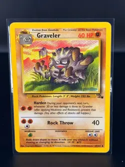 Graveler 37/62 Fossil Set Pokemon LP-EXC BUY 2 CARDS GET 1 FREE!! - Image 1