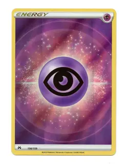 NM Psychic Energy TEXTURED Holo 156/159 Pokemon Sword & Shield Crown Zenith - Image 1