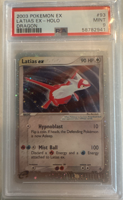 Pokemon Latias ex EX Dragon Holo Rare #93 PSA 9 Mint - Image 1