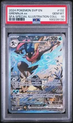 POKEMON PSA 10 GEM MINT GRENINJA EX SPECIAL ILLUSTRATION 132 SHROUDED FABLE - Image 5