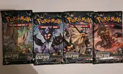 Pokemon 4x S&M Ultra Prism Booster Packs Factory Sealed - All 4 Art Sets! - Image 1