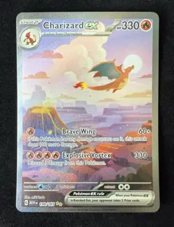 Pokemon 151 CHARIZARD ex #199/165 SIR Secret Illustration Rare - Image 1