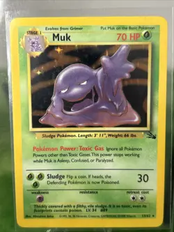 Pokemon Muk 13 Set Fossil Holo Eng - Image 1