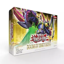 Yugioh Doom Of Dimensions 4 Pack Mini Box plus Exclusive Token Card - Image 1
