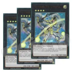 Yugioh - Number 39: Utopia x 3 - Limited Edition Ultra Rare NM - Free Holo - Image 1