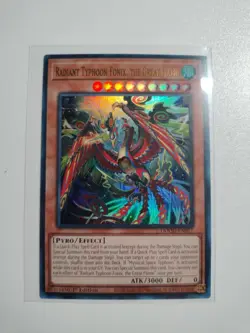 Yugioh! Radiant Typhoon Fonix the Great Flame DOOD-EN017 Ultra Rare IN HAND! - Image 2