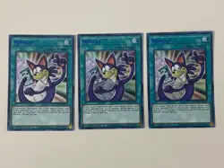 Yugioh - Mimicat x 3 - 1st Edition Ultra Rare Blue NM - Free Holo Card B - Image 1