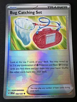 Bug Catching Set 102/131 Pokeball Reverse Prismatic Evolutions Pokemon Card - Image 1