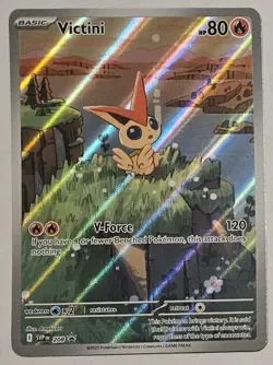 Victini SVP 208 Black White Scarlet & Violet Black Star Promo Pokemon Card - Image 1