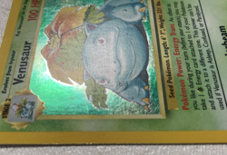 Vintage Pokemon Card Venusaur Base Set Holo Unlimited Rare Card 15/102 Nice - Image 4
