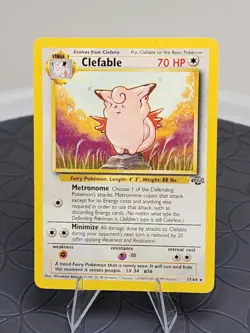 Clefable Pokemon Card #17/64 Non-Holo Rare NEAR MINT Jungle Set - Image 4
