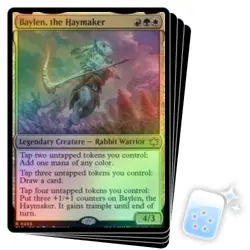 FOIL BAYLEN, THE HAYMAKER X4 Bloomburrow BLB Magic MTG MINT CARD - Image 1