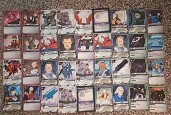 Mobile Suit Gundam M.S. War TCG CCG 221 Card Lot + 7 Holograms NEAR MINT COND. - Image 2