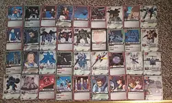 Mobile Suit Gundam M.S. War TCG CCG 221 Card Lot + 7 Holograms NEAR MINT COND. - Image 3