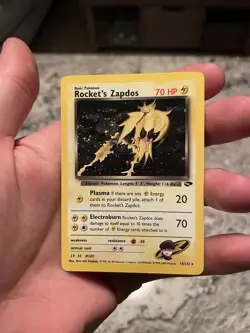 Pokemon Cards TCG Rocket's Zapdos Gym Challenge 15/132 Holo Unlimited SWIRL🌀🌀 - Image 1