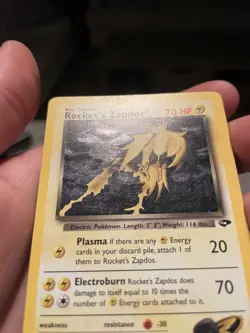 Pokemon Cards TCG Rocket's Zapdos Gym Challenge 15/132 Holo Unlimited SWIRL🌀🌀 - Image 3