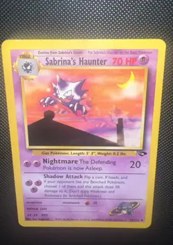 Sabrina's Haunter 55/132 Uncommon Gym Challenge Pokemon Card - Image 1