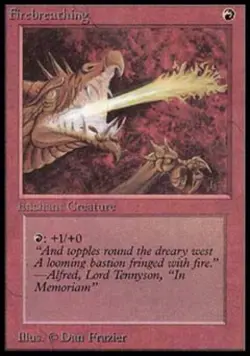 MTG English Firebreathing NM Normal Alpha - Image 1