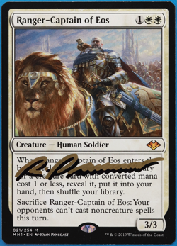 Ranger-Captain of Eos Modern Horizons NM SIGNED CARD (504889) ABUGames - Image 1