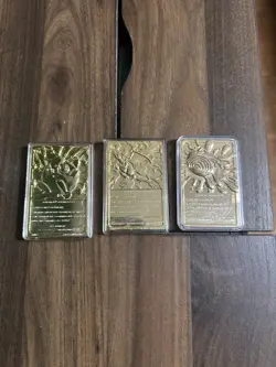 Pokemon 23k Burger King Gold Plated Trading Card Set with poke balls Lot Of 4 - Image 3