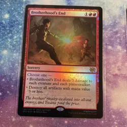 Brotherhood's End (FOIL) x1 - MTG The Brothers' War BRO #128 - Image 1