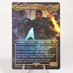 Aragorn The Uniter Borderless Foil Universes Beyond Tales Of Middle Earth LoTR - Image 1