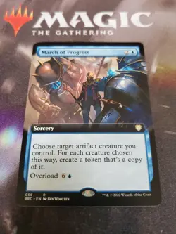 MTG. March of Progress. Borderless. The Brothers' War. Pack Fresh - Image 1