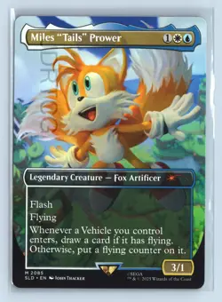 Magic the Gathering Secret Lair Sonic Miles Tails Prower 2085 Non Foil - Image 1