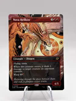 Nova Hellkite 0309 Borderless Edge of Eternities EOE MTG NM - Image 1