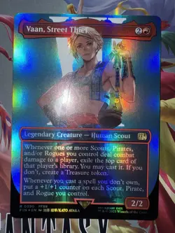 *FOIL* Vaan, Street Thief (Borderless) Final Fantasy 0390 MTG - Image 1
