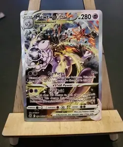 Pokemon Mewtwo VSTAR GG44/GG70 Crown Zenith Galarian Gallery Secret Rare NM - Image 1