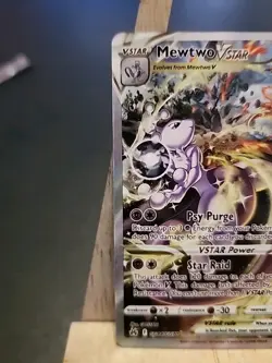 Pokemon Mewtwo VSTAR GG44/GG70 Crown Zenith Galarian Gallery Secret Rare NM - Image 3