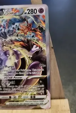 Pokemon Mewtwo VSTAR GG44/GG70 Crown Zenith Galarian Gallery Secret Rare NM - Image 4