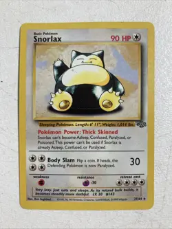 Vintage Original Snorlax 27/64 Jungle Rare Regular 1999 WOTC Pokemon TCG LP - Image 1