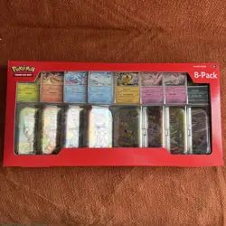 Pokemon Prismatic Evolutions Mini Tins 8 Pack Costco Exclusive~Sealed - Image 1