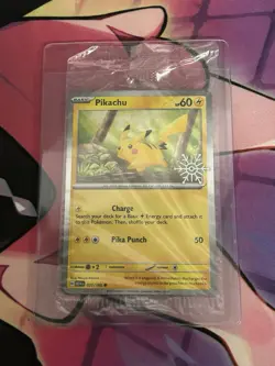 Pikachu 025/165 Pokemon Holiday Calendar 2025 Rare Stamp Promo SEALED - Image 1