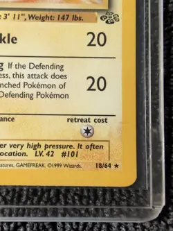 Pokemon TCG Electrode 18/64 Jungle Unlimited Non-Holo Rare Vintage LP - Image 5