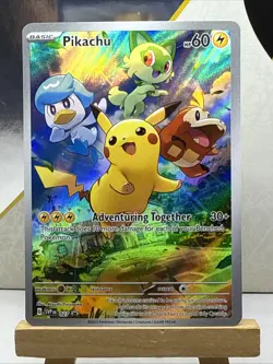 Pokemon Pikachu SVP 027 Scarlet & Violet Paldea Evolved ETB Promo - Image 1