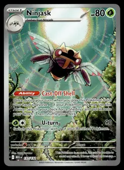 2025 Pokemon Mega Evolution Ninjask Illustration Rare #137 - Image 1