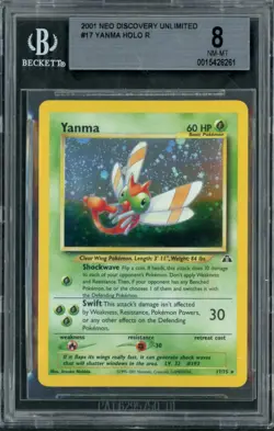 2001 Pokemon Neo Discovery Yanma #17 BGS 8 - Image 1