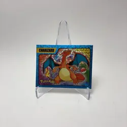 2024 Pokemon Last Evolution Sticker #EM1 Charizard Blue Foil Limited Edition - Image 1