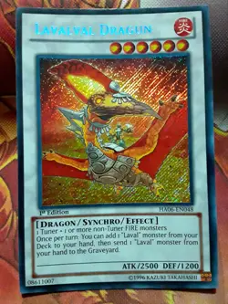 Yugioh Lavalval Dragun Secret Rare HA06-EN048 1st Ed Near Mint - Image 1