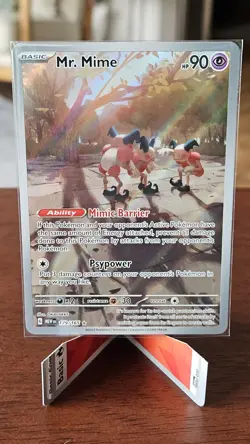 Pokemon TCG Mr. Mime Illustration Rare Card 179/165 Holo - Image 1