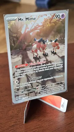 Pokemon TCG Mr. Mime Illustration Rare Card 179/165 Holo - Image 2