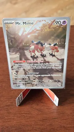 Pokemon TCG Mr. Mime Illustration Rare Card 179/165 Holo - Image 4