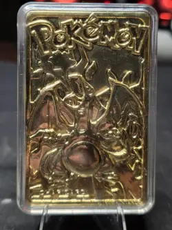 Pokemon Burger King Charizard, Pikachu, Poliwhirl Gold Card 23K Rare Collectible - Image 2