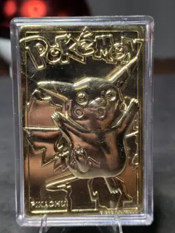 Pokemon Burger King Charizard, Pikachu, Poliwhirl Gold Card 23K Rare Collectible - Image 4
